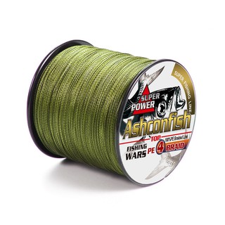 Ashconfish 300M 4 Strands Dyneema Braided Fishing Line 2-100LB PE  Multicolor