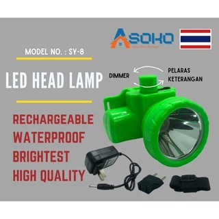 🔥Lampu Kepala🔥SY-10💥(Super Bright)💥 Waterproof💦(High Quality