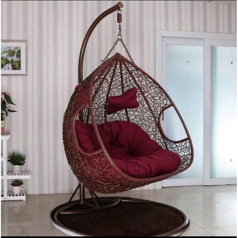 XXL XL Buaian Swing Chair Egg Hanging Chair NEW DESIGN Shopee Malaysia