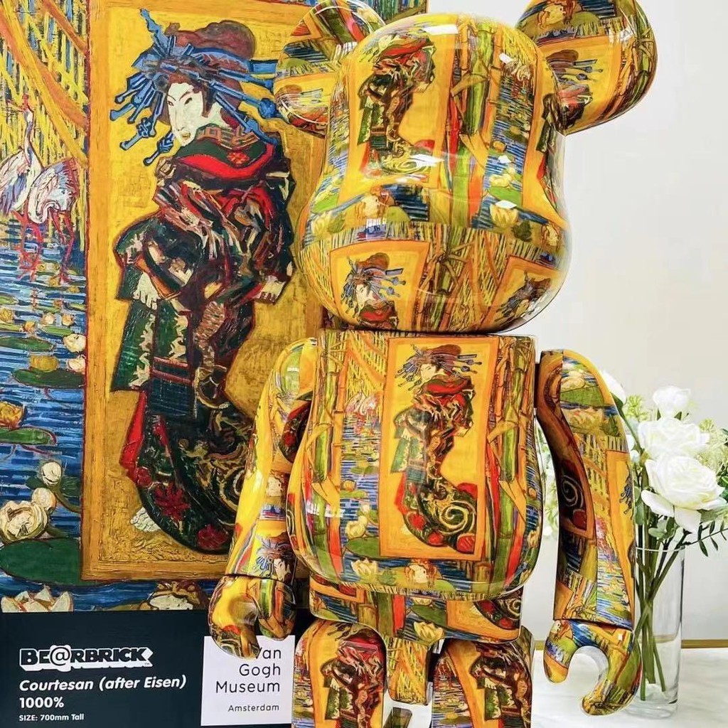 Bearbrick 1000%「Van Gogh Museu] Courtesan (After Eisen) | Shopee 