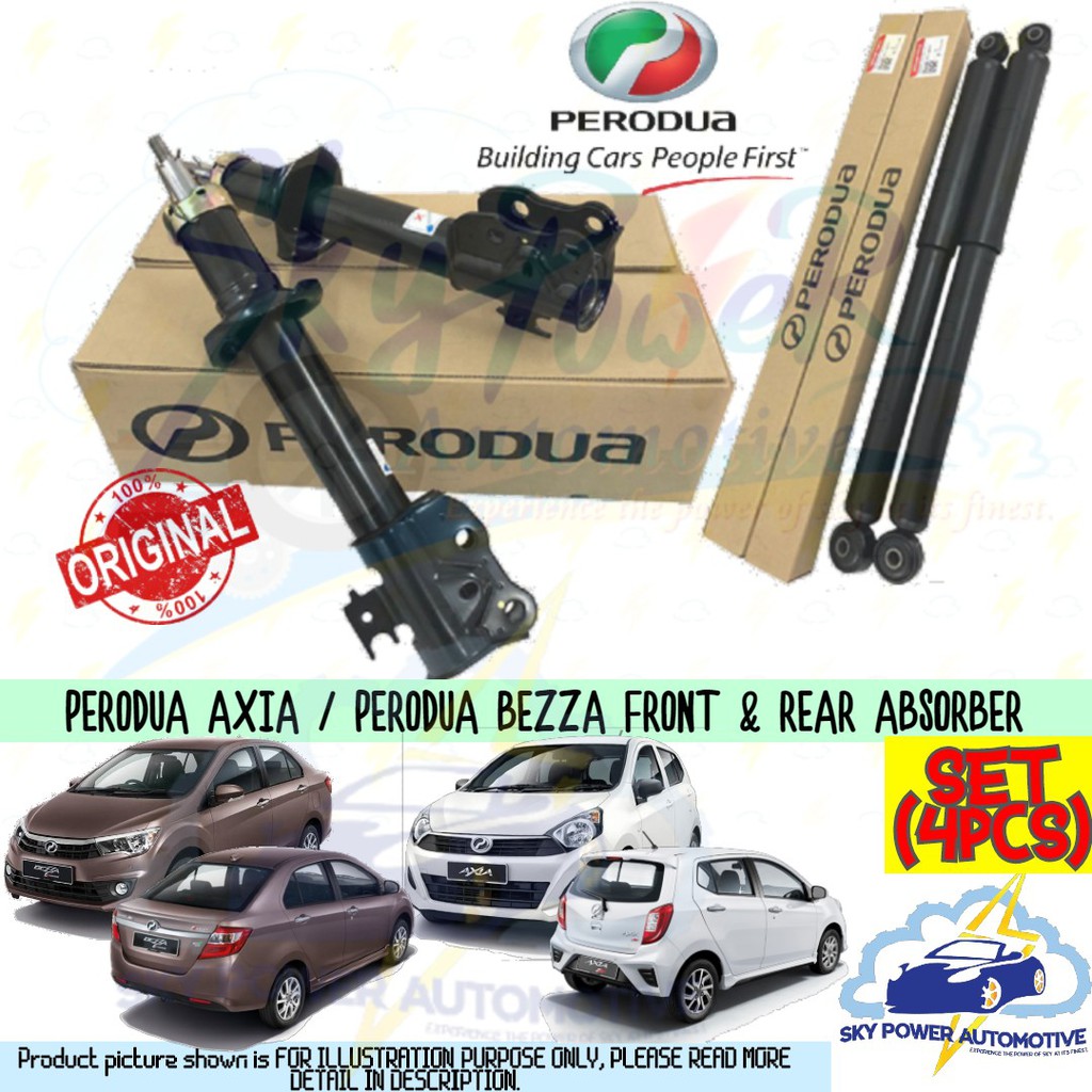 PERODUA AXIA / PERODUA BEZZA 100% ORIGINAL SHOCK ABSORBER (FRONT 2PCS ...