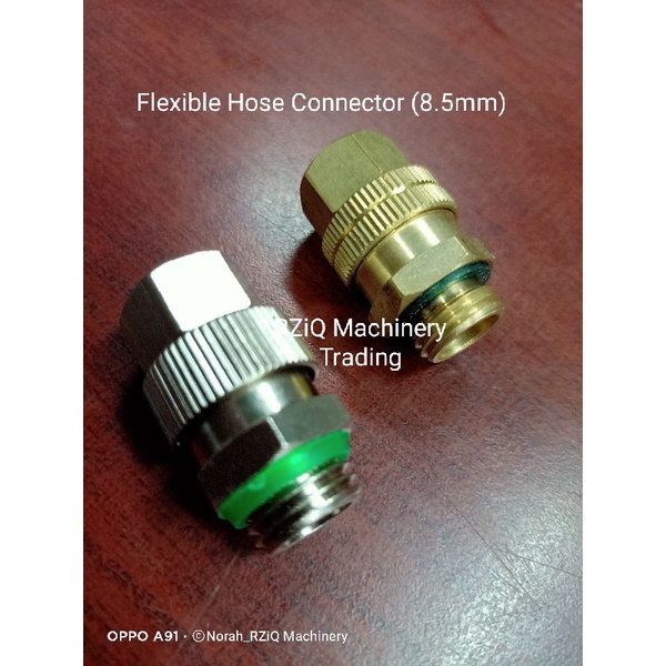 RZiQ Flexible Hose Connector (8.5mm pipe) Union Hose Join Pipe