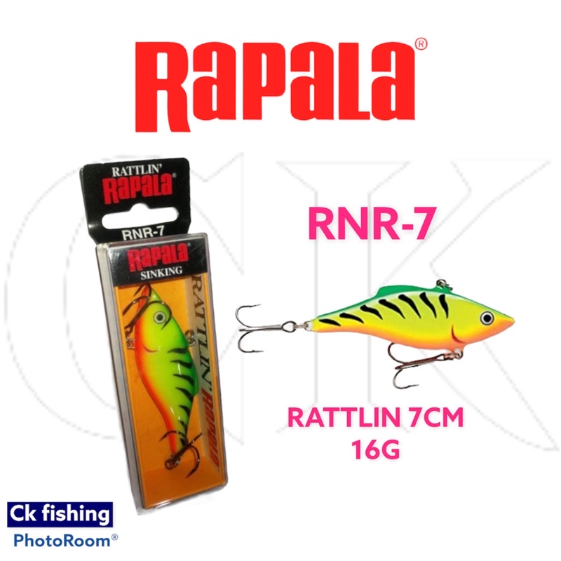 Rapala Rattlin 7cm / 16g RNR 7 Sinking Fishing Casting Lure / Gewang  Pancing / Swimming Action / Long Cast System