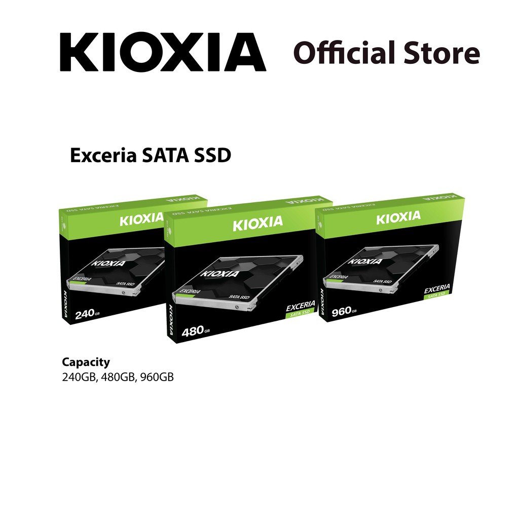 KIOXIA EXCERIA SATA SSD R555/W540 Mb/s 480GB | Shopee Malaysia