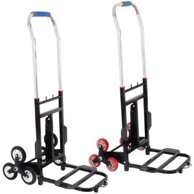 Public Foldable Trolley Hand Truck 2 /4/ 6 Wheels Climb Stairs Heavy ...