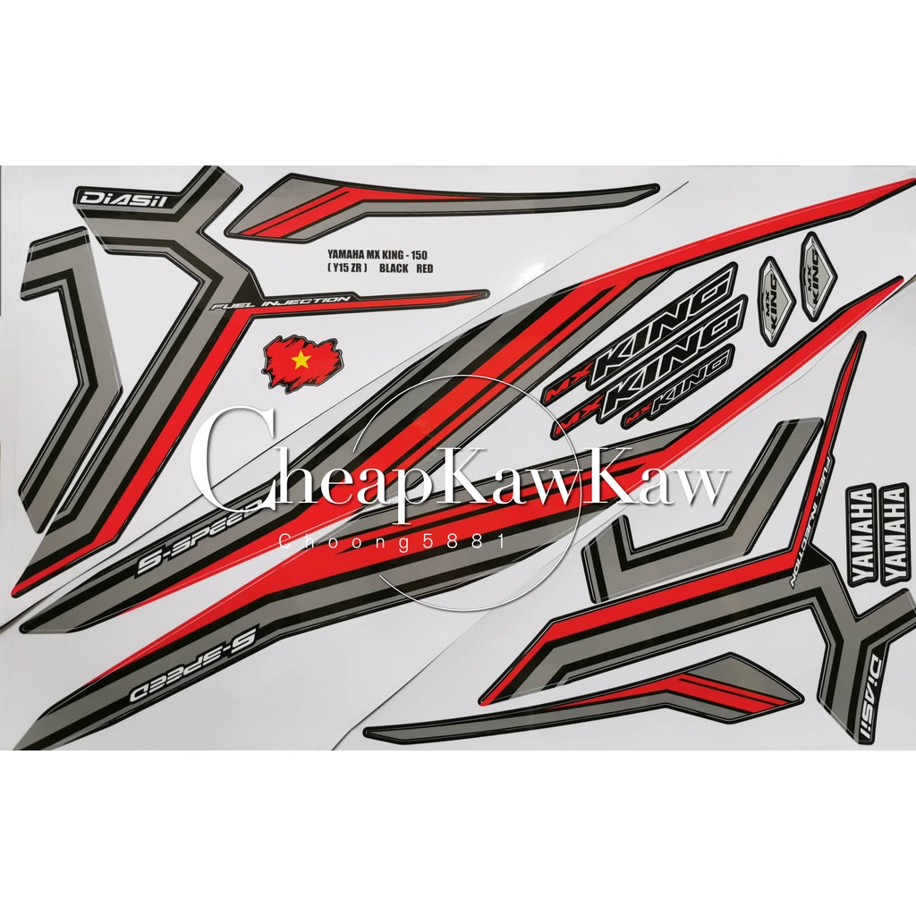 Y15 Y15ZR MX KING 150 ( 22 ) Custom Vietnam Body Cover Set Stripe ...