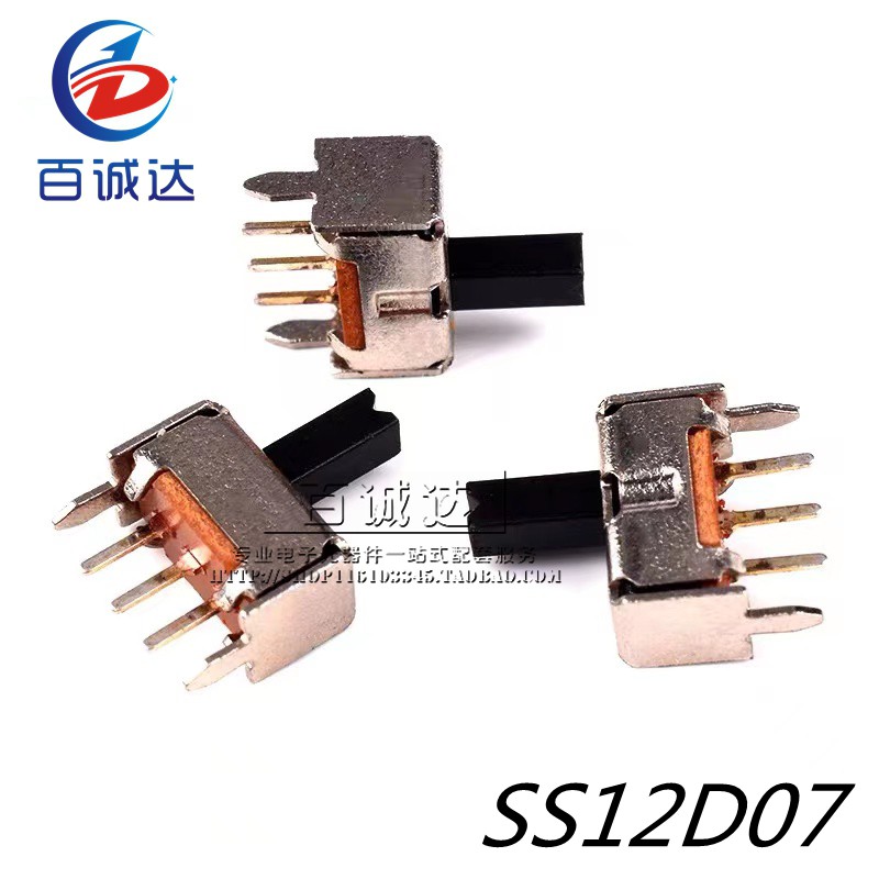 Slide Switch SS12D00 SS12D10 SS12D11 3pin 1P2T 2 Position toggle switch ...