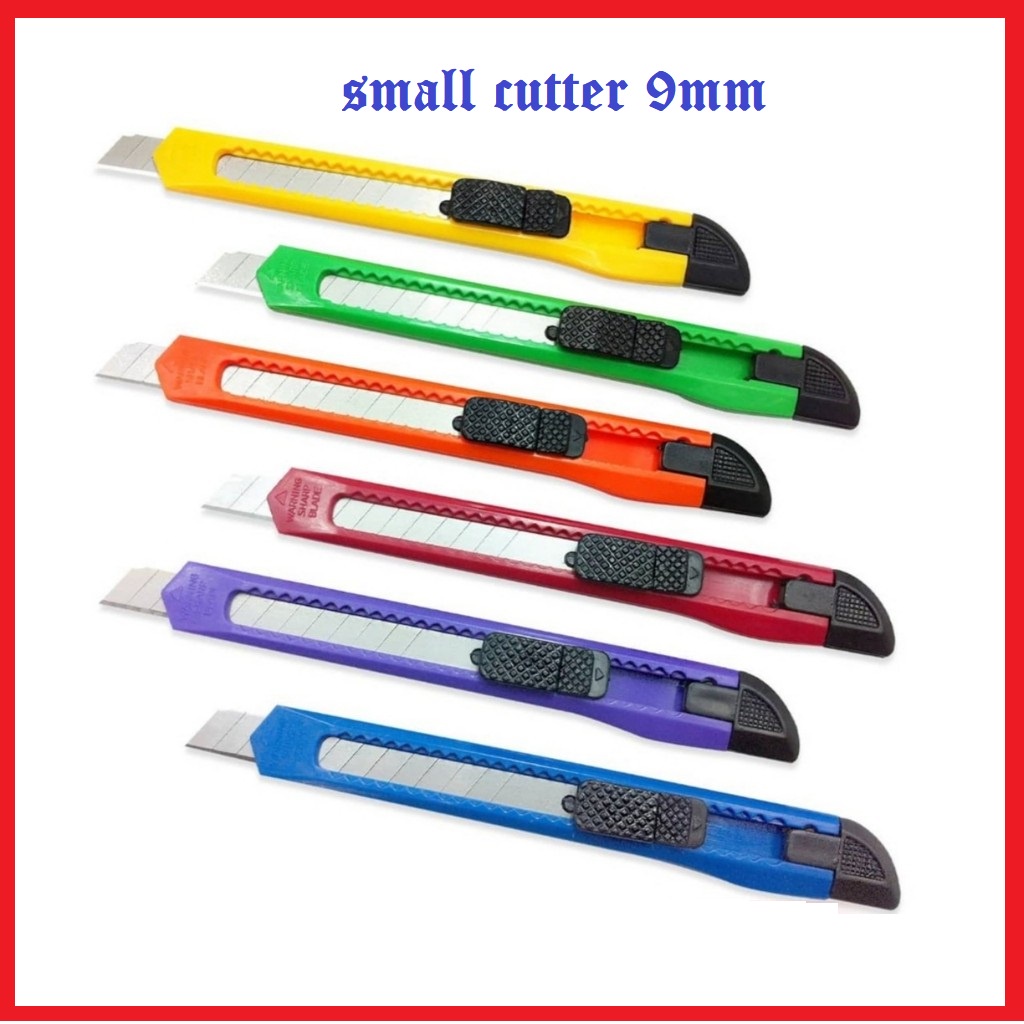 CUTTER KNIFE 9MM/Cutter Knife Blade small / Pisau Pemotong Shopee