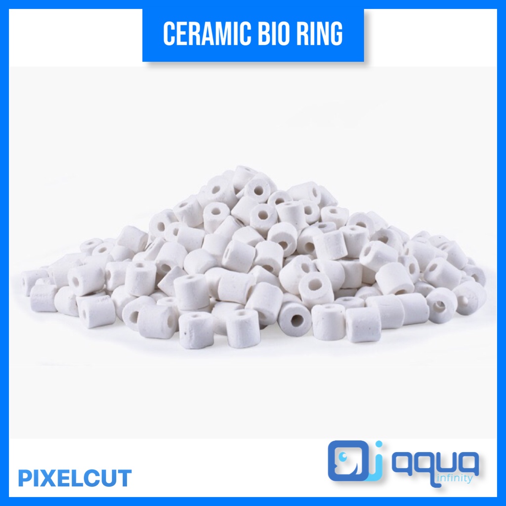 🔥Ready Stock🔥 Ceramic Bio Ring Aquarium Fish Tank Filter Media 500g