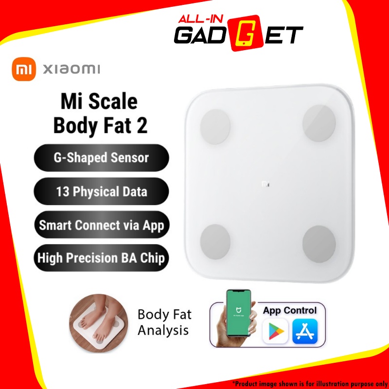 Xiaomi Mi Smart Weighing Scale Body Fat Composition 2 Warranty Xiaomi