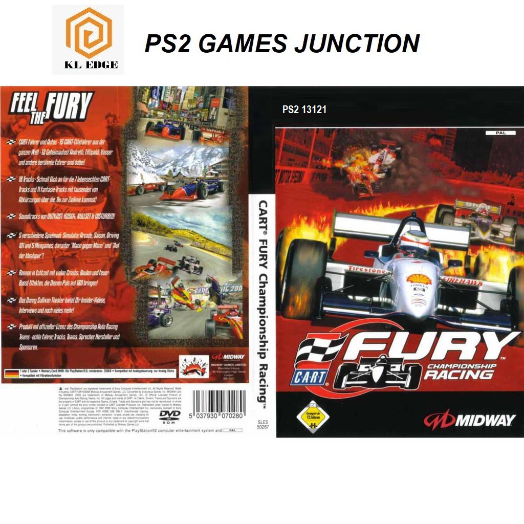🔥PS2 CD DVD Games🔥 Cart Fury Championship Racing (Dvd Games) Shopee Malaysia