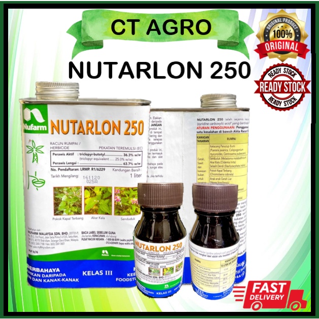 Racun Rumpai Nutarlon 250 250ml 1 Liter Ready Stock Herbicide