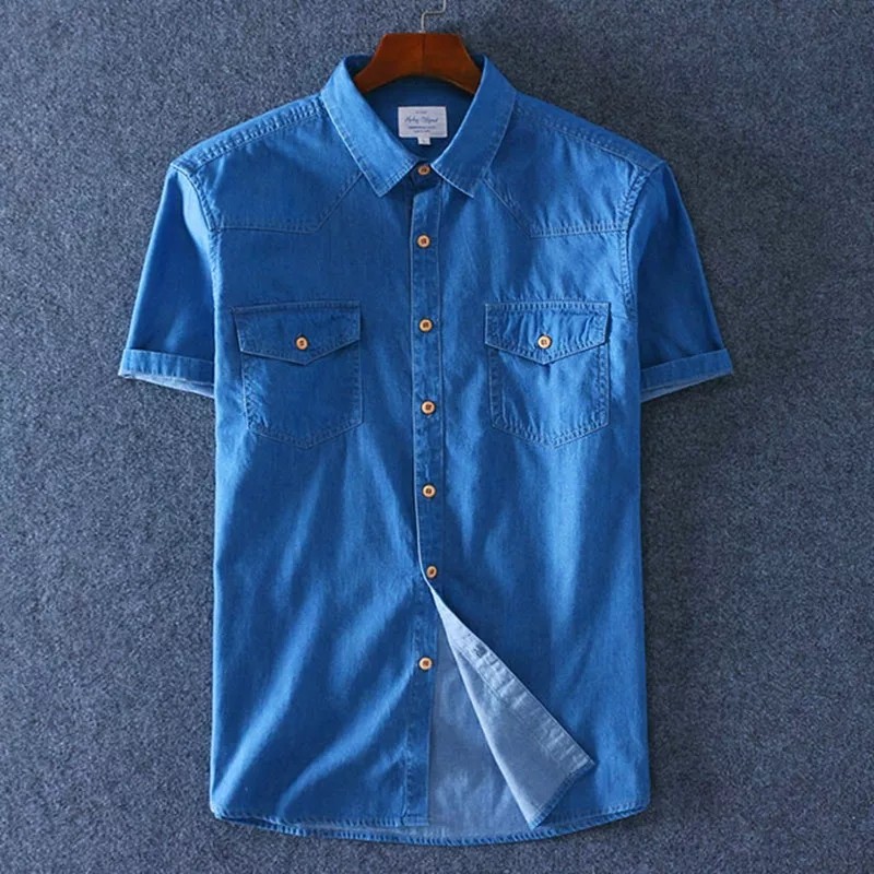 New!! Men's jeans Shirt AFTER All Size, original wash jeans Material ...