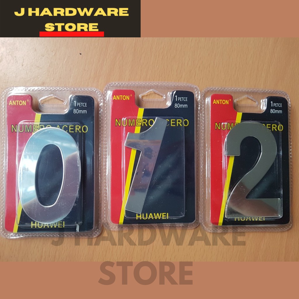 09 Stainless Steel House Number Plate Home Number Sign door number plate Shopee Malaysia