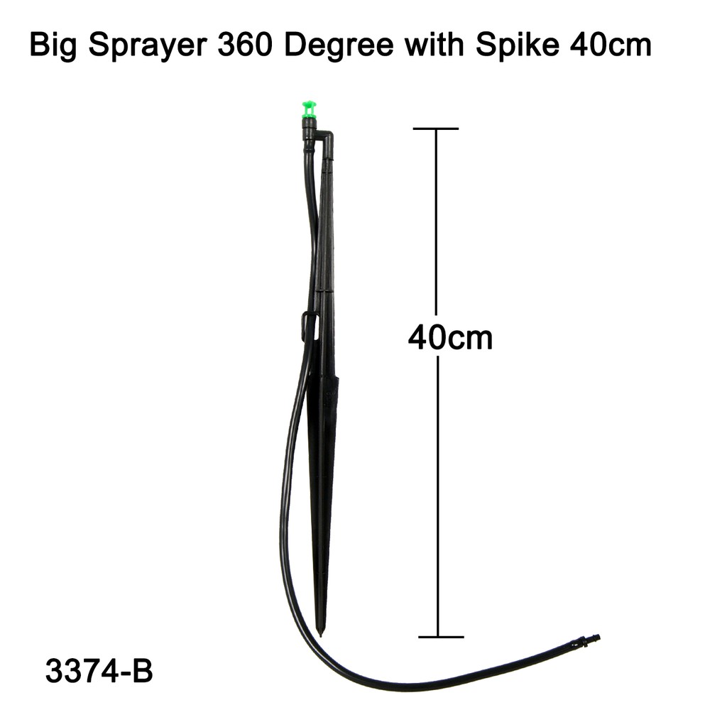 10pcs Mini Sprinkler Big Sprayer 360 Degree with spike (40cm) | Shopee ...