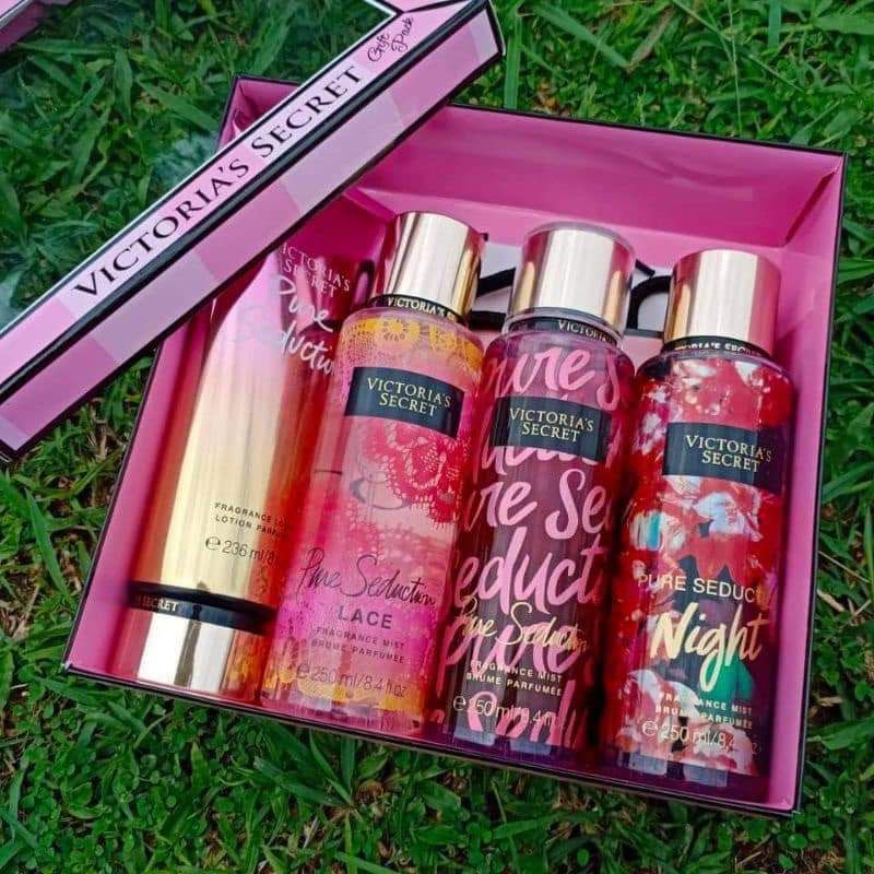 Original Victoria@Secret pure seduction 4in1 Gift Box Set With Free ...