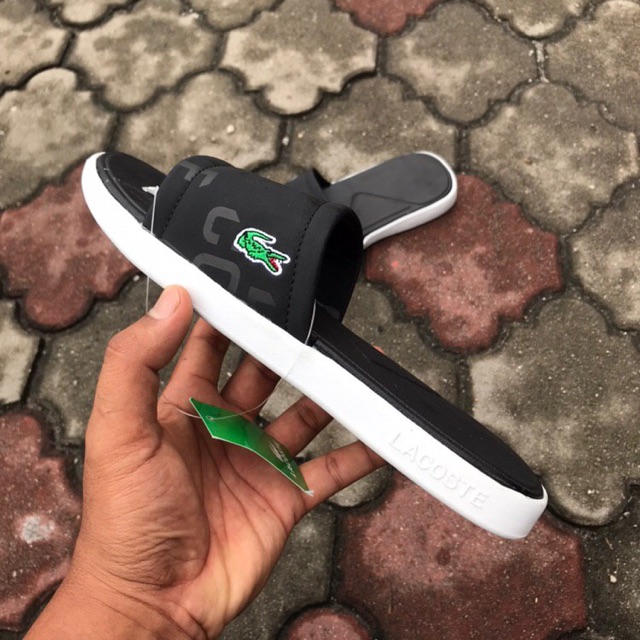 Lacoste sandal slide pool Shopee Malaysia