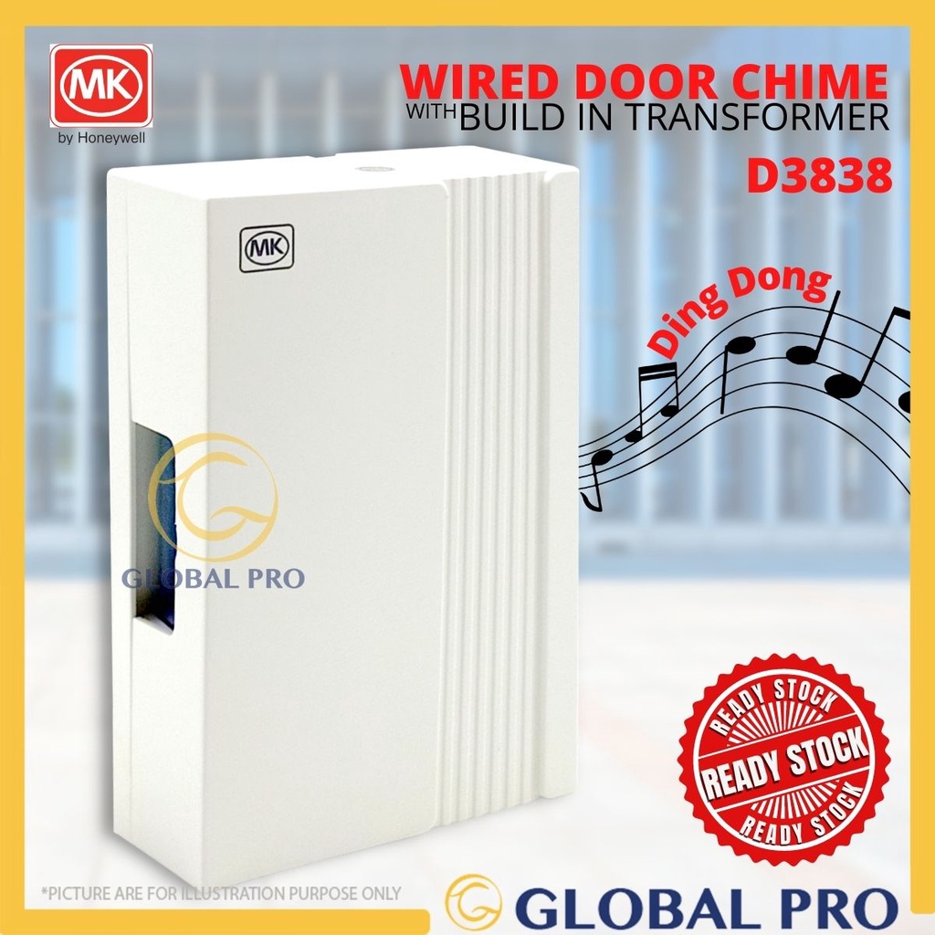 MK D838 Wired Doorbell Mechanical Striking Wired Door Bell Doorbell