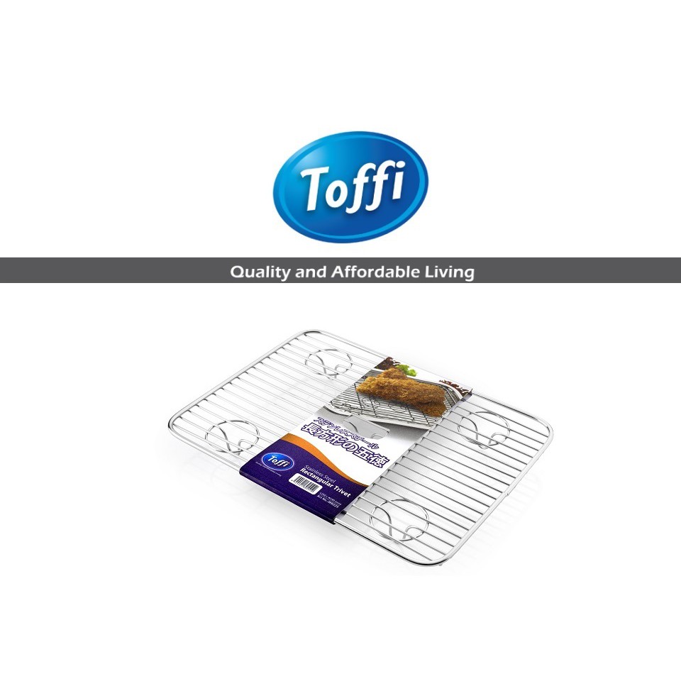 TOFFI Stainless Steel Trivet /Wire Mesh / Cooling Net / Rack / Bread ...