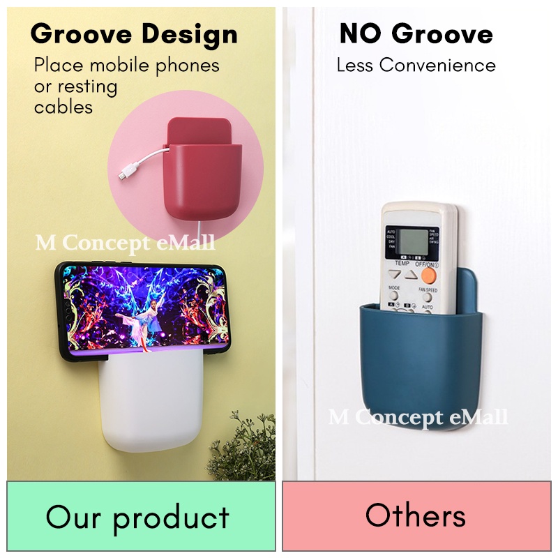 M Concept Wall Mounted Remote Control Holder Mobile Phone Holder ...