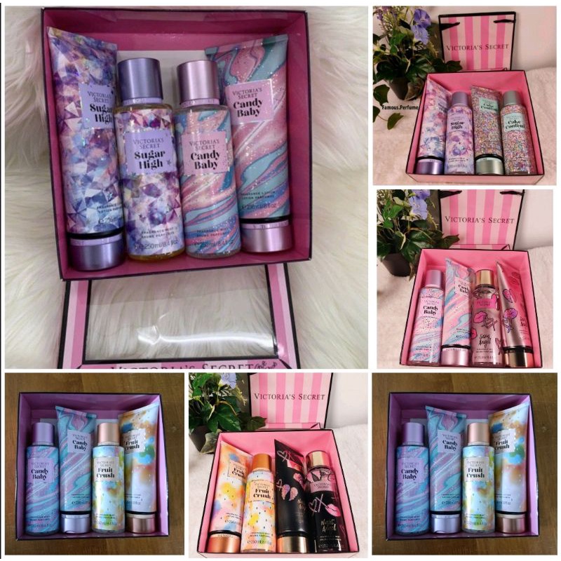 victoria s_ecret candy Baby mist and lotion combo gift set Hantaran