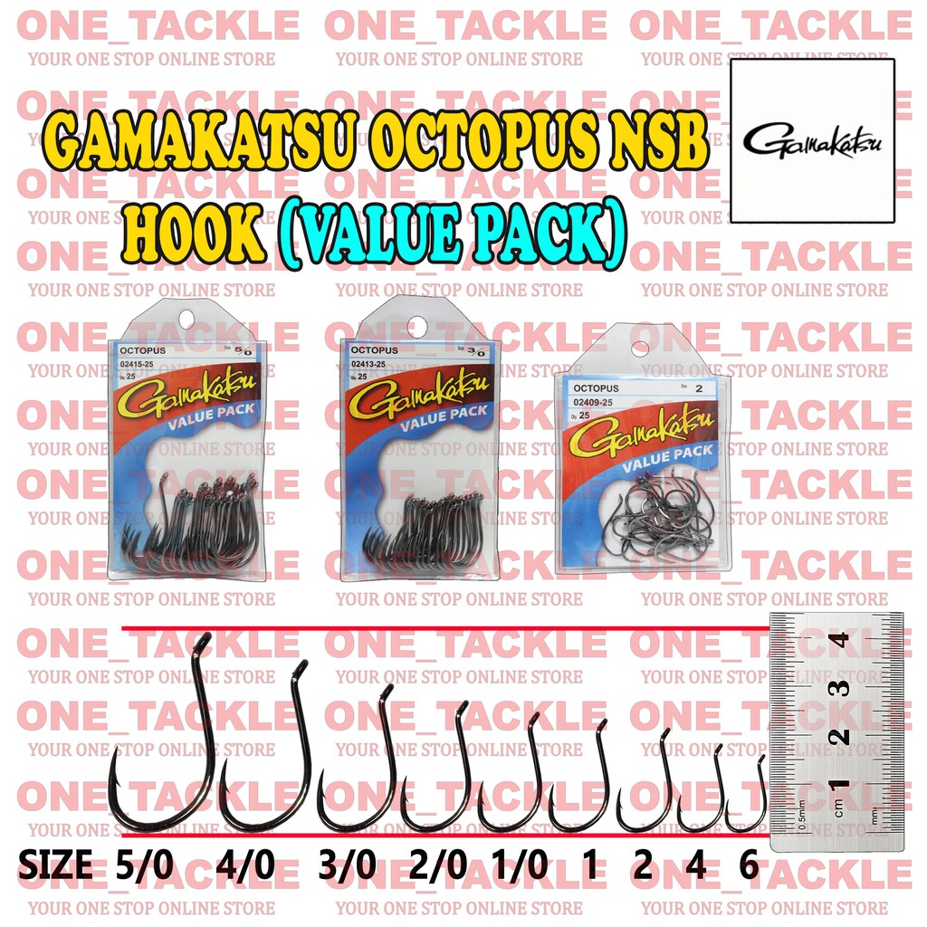 Gamakatsu Hook Value Pack Octopus-NSB Ready Stock