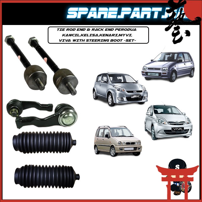 TIE ROD END & RACK END PERODUA KANCIL,KELISA,KENARI,MYVI,VIVA WITH
