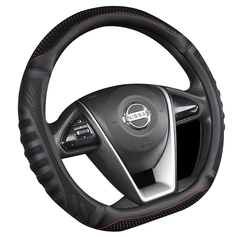PU Leather D Shape Car Steering Wheel Cover For Nissan Rogue/Xtrail