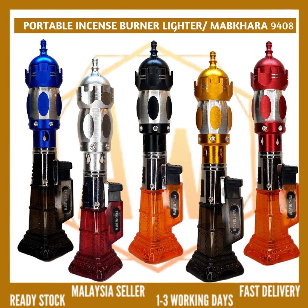 Portable Lighter Mabkhara Incense/ Bakhoor/ Gaharu Burner Refillable