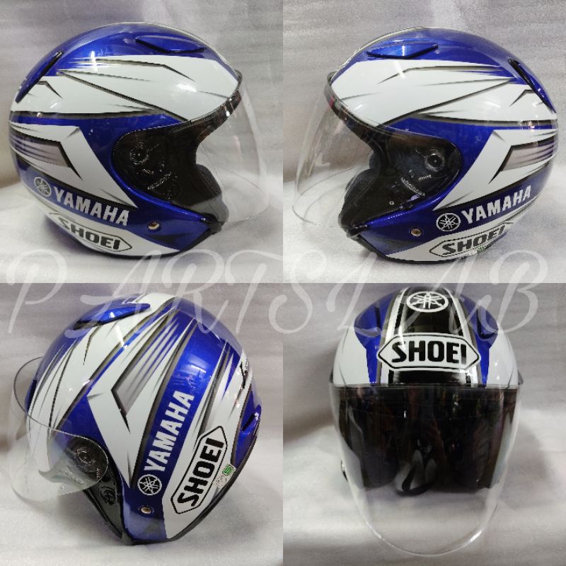HELMET JSTREAM YAMAHA BLUE COPY 🔥 STOCK CLEARANCE🔥 Shopee Malaysia