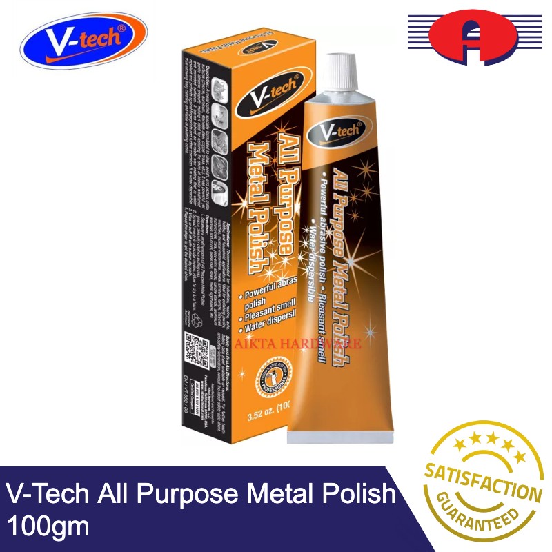 VTech All Purpose Metal Polish Vitasol Autosol Aerosol Cleaner 100gm