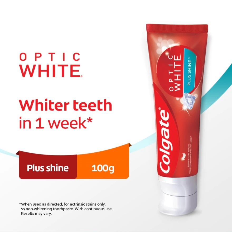 COLGATE Optic White Plus Shine Toothpaste 100g(W) | Shopee Malaysia
