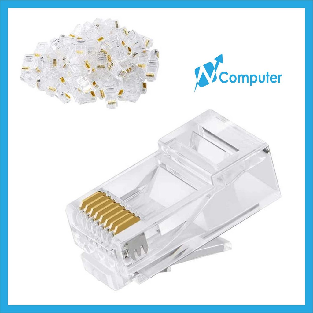 Rj45 CONNECTOR RJ45 LAN CONNECTOR RJ45 CAT5 MODULAR RJ45 | Shopee Malaysia