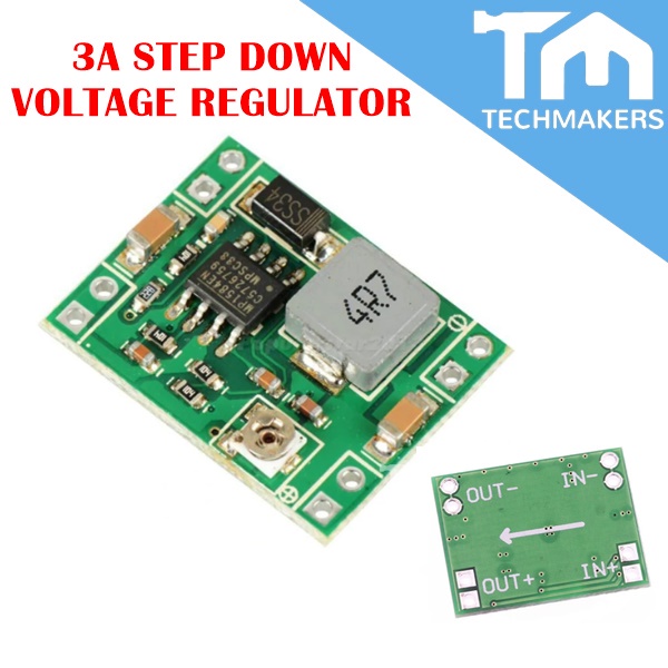 MP1584EN MP 1584 3A DC Step-Down Buck Converter (Stable than LM2596 2596) Adjustable Variable Voltage Regulator Module