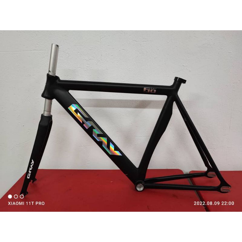 fixie frame 700c chrome moly steel GRAY ALLOY FRAME