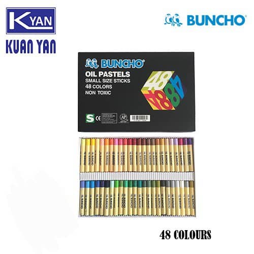 Buncho Oil Pastel/Oil Pastels 12's, 16's, 24's, 36's, 48's / Warna ...