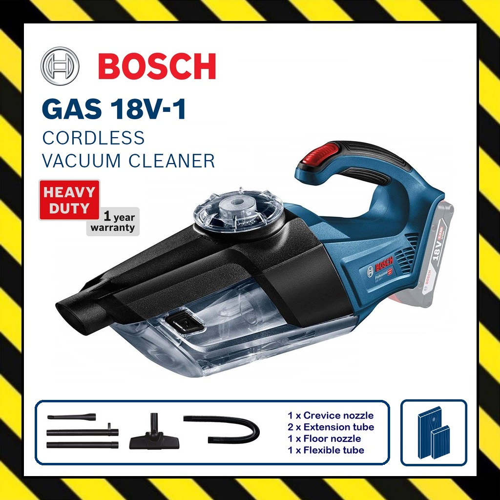 BOSCH GAS 18V1 Cordless Vacuum Cleaner (SOLO) / Vakum GAS 18V1