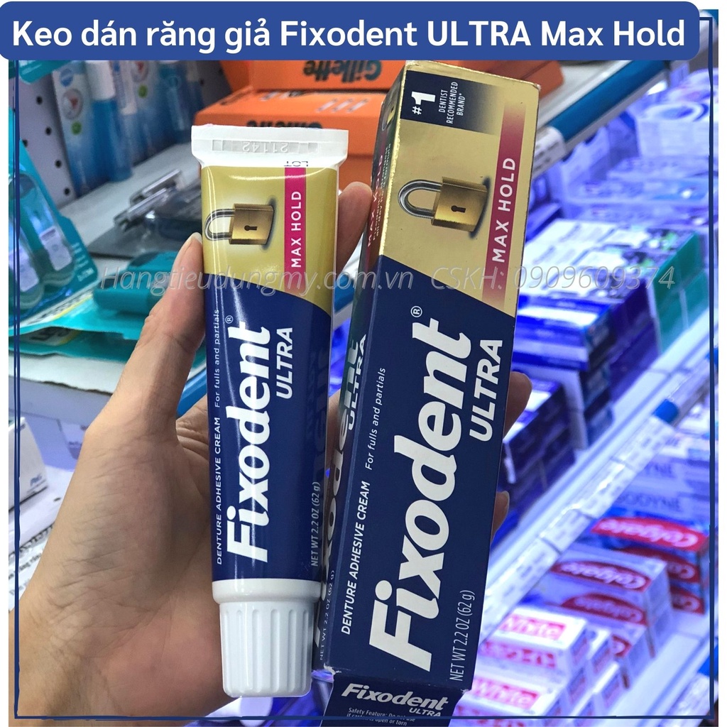 Fixodent Ultra Max Hold Safety Dental Adhesive 62gKeep Steady All Day Shopee Malaysia