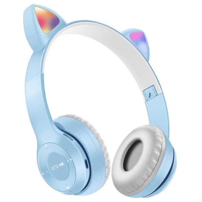 Cat Ear Folding Wifi P47 Wireless Bluetooth 4.1 Headphones Headset For 