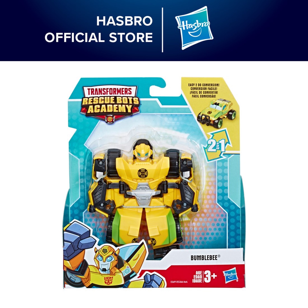 Transformers Rescue Bots Academy Bumblebee Converting Toy, 4.5-Inch Figure,  Toys for Kids Ages 3 and Up