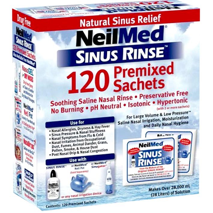 Neilmed Sinus Rinse Premixed Sachets Refill (30's/120's) /Starter Kit ...