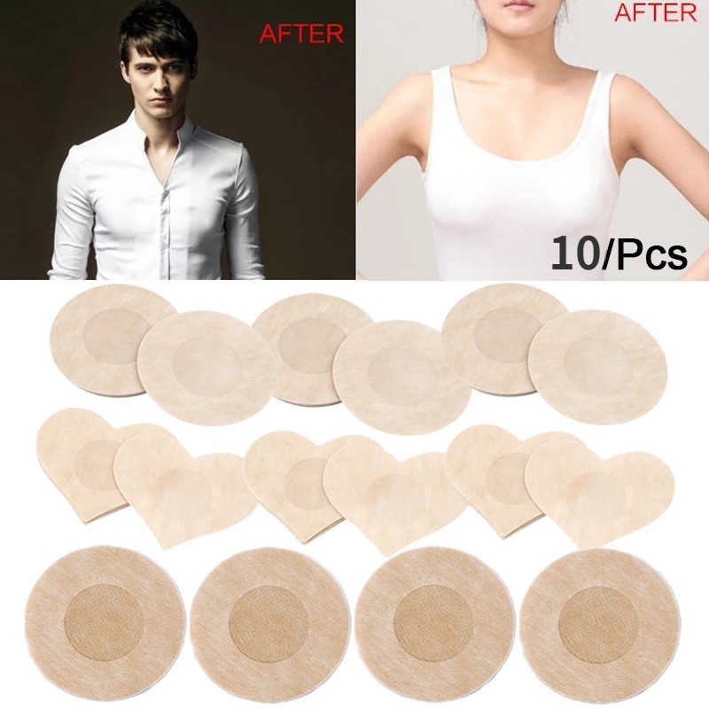 10Pcs Women Men Disposable Nipple Patch Non-woven Invisible Nipple ...