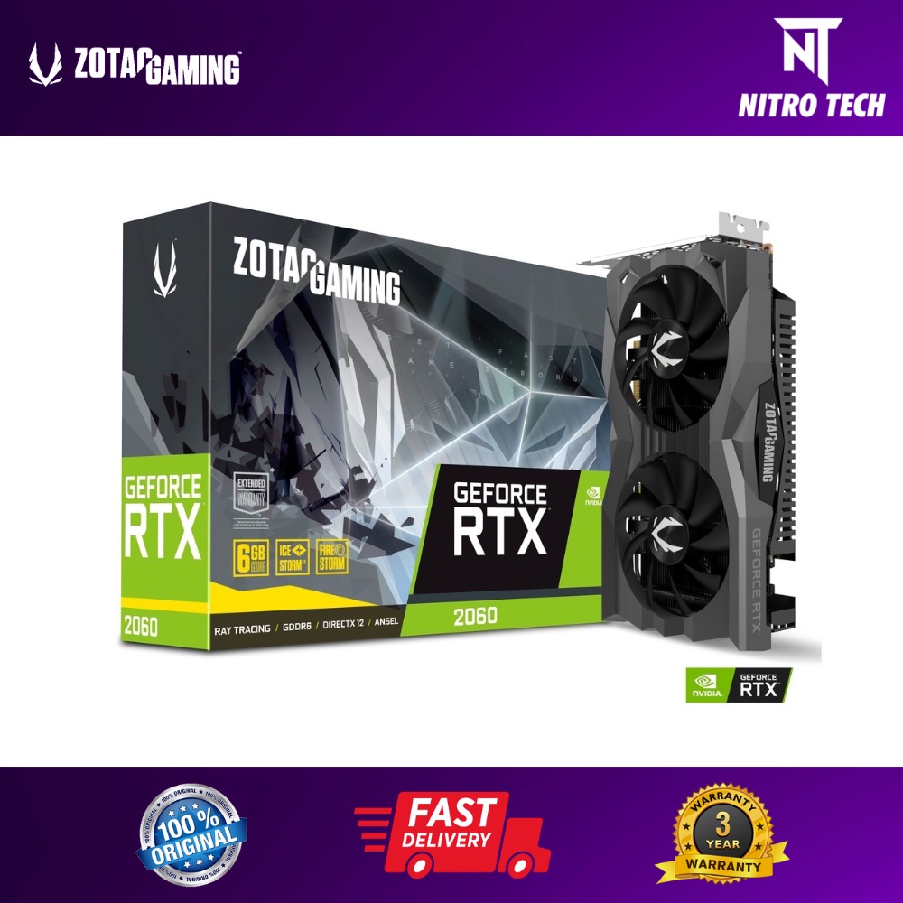 ZOTAC GAMING GeForce RTX 2060 6GB GDDR6 (ZT-T20600H-10M) | Shopee Malaysia