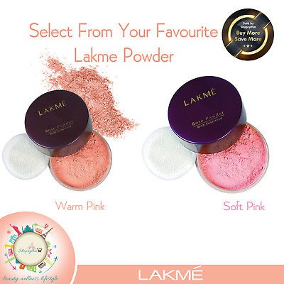 Lakme Rose Face Powder 40g soft pink and warm pink