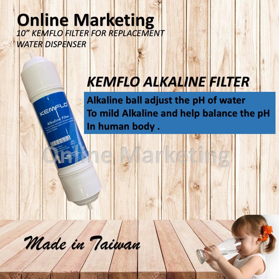 KEMFLO 10" Inch ITYPE (Sediment , Pre Carbon,Alkaline,Bip Energy