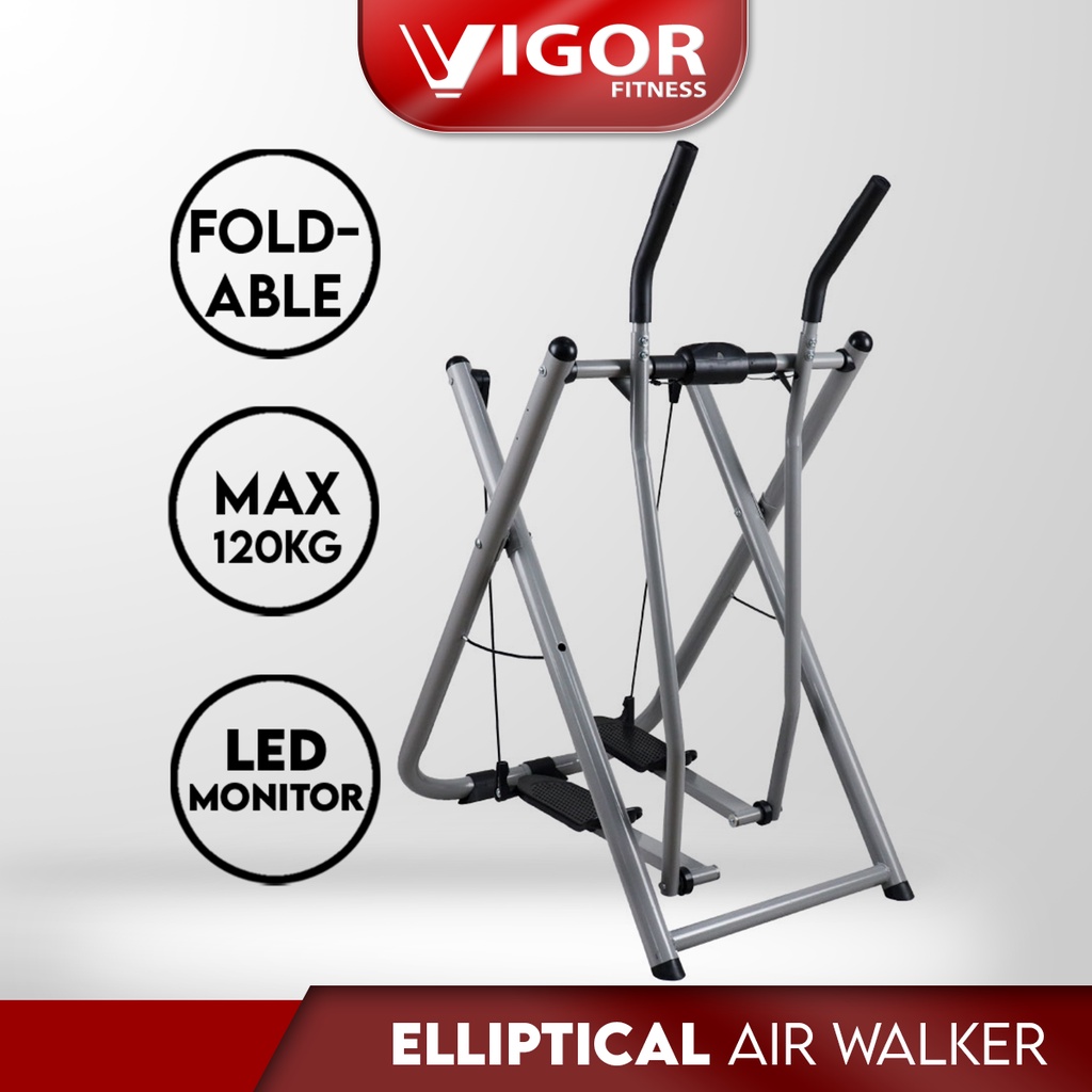 Vigor Fitness Air Walker Elliptical Glider Machine With Pedometer ...