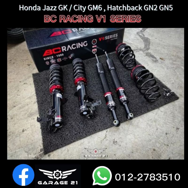 Honda Jazz GK City GM6 City hatchback GN2 - BC Racing V1 adjustable ...