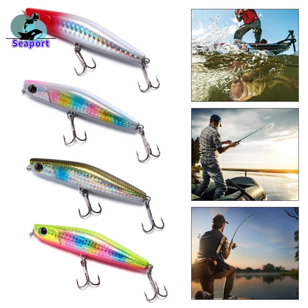Fishing Stick Bait Sinking Pencil Lure 80mm 18g 3D Eyes Artificial Bait Trout Fishing Lure