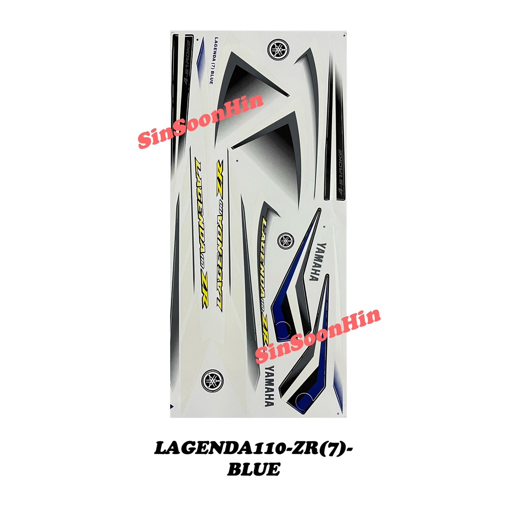 YAMAHA LAGENDA110-ZR SRL110-ZR (7) Body Sticker / Stripe # stripe srlzr ...