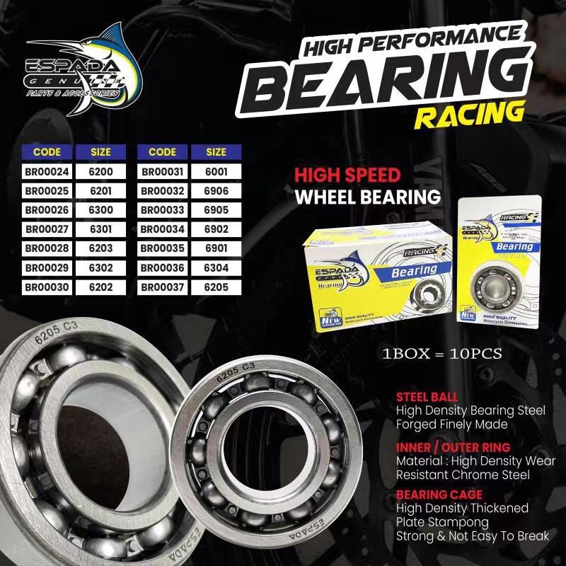 Espada C3 High Performance Bearing 6200 6201 6300 6301 6203 6302 6202